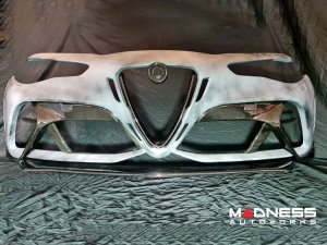Alfa Romeo Giulia Quadrifoglio GTAm Conversion Kit by PariS'5 GaraGe - Complete Kit - FRP/ Carbon Fiber Combo